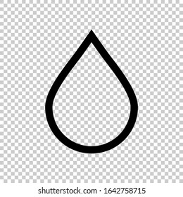 líneas de caída de aceite icono vector plano en fondo transparente