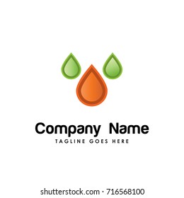 oil drop logo template