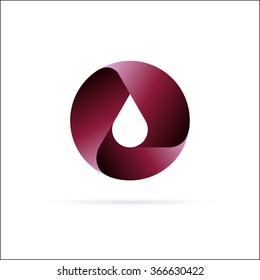 Oil drop logo  template. Abstract Symbol design