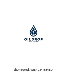 Oil Drop Logo Template Design