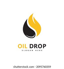 Oil drop Logo Template vector illustration design