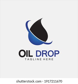 Oil drop logo vector illustration design template,design inspiration vector template for industry company  logo  
