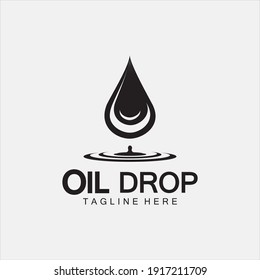 Plantilla de diseño de ilustración vectorial del logotipo de caída de aceite,plantilla de vector de inspiración de diseño para el logotipo de la empresa de la industria  
