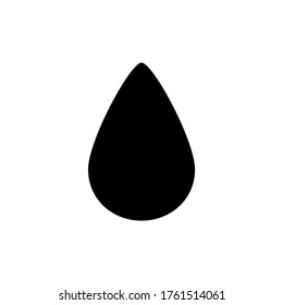 Caída de aceite en un fondo blanco, ilustración vectorial
