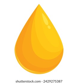 Oil drop plant icon cartoon vector. Leaf food. Yellow canola extract