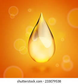 Oil drop, vector icon eps