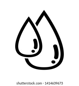 Oil drop Vector icon. Hair care serum sign illustration. Quality design element. Classic style icon.
