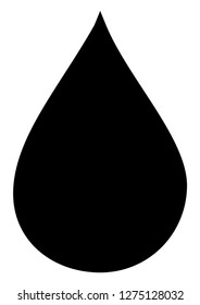 Oil drop vector icon symbol. Flat pictogram is isolated on a white background. Oil drop pictogram designed with simple style.