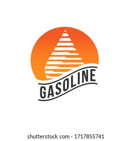 Oil drop or Water drop logo template. Abstract Symbol design
