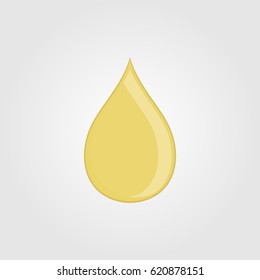 oil drop yellow flat