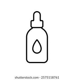 oil dropper icon Simple outline illustration