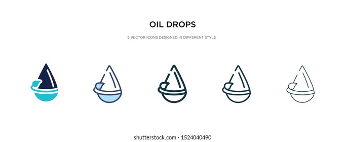 oil drops icon in different style vector illustration. two colored and black oil drops vector icons designed in filled, outline, line and stroke style can be used for web, mobile, ui