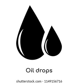 Oil drops icon vector isolated on white background for your web and mobile app design, Oil drops logo concept