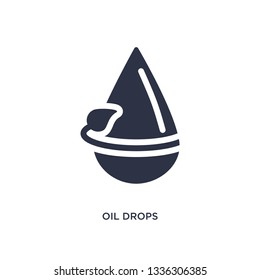 oil drops isolated icon. Simple element illustration from ecology concept. oil drops editable logo symbol design on white background. Can be use for web and mobile.