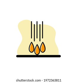 Oil Drops Vector Illustration Design Icon eps10