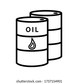 oil drum, oil barrel 
icon design, flat style trendy collection