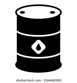 Oil drum barrel. Vector illustration isolated on white background