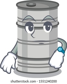 oil drum in the cartoon shape waiting