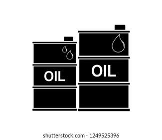 Oil drum container . Barrel flat icon for apps and websites 