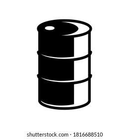 Oil drum container / barrel icon vector