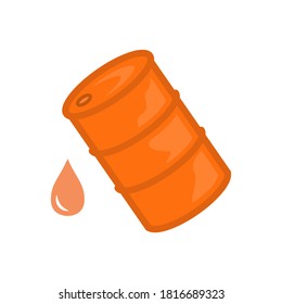 Oil drum container / barrel icon vector