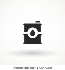 Oil drum container barrel sign flat vector icon for apps and websites. barel oil icon illustration vector symbol isolated on white background