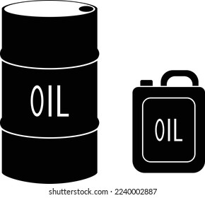 Oil drum container  barrel with sign flat vector icon for apps and websiteson white background