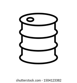 Oil Drum Design Oil Refinery Industrial Concept Vector cylindrical container Icon