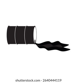 Oil Drum Icon Illustration symbol design