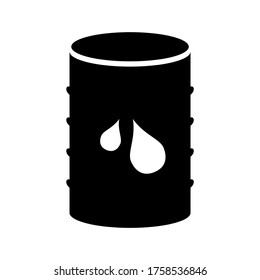 oil drum  icon or logo isolated sign symbol vector illustration - high quality black style vector icons
