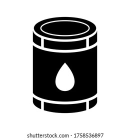 oil drum  icon or logo isolated sign symbol vector illustration - high quality black style vector icons
