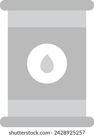 Icono de tambor de aceite vector imagen. Adecuado para aplicaciones móviles, aplicaciones web y medios de impresión.