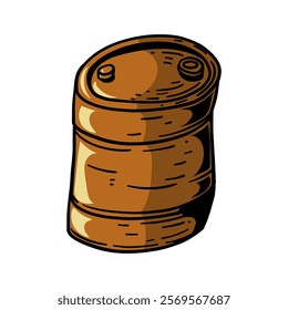 oil drum illustration for design, template, logo, icon, character design, etc