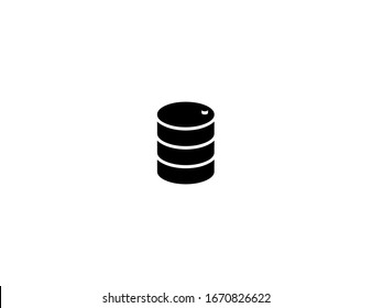 Oil drum vector flat icon. Isolated oil drum illustration 