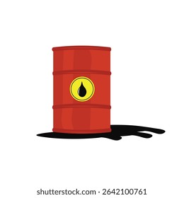 oil drum vector illustration with clean and modern design, suitable for graphic purposes