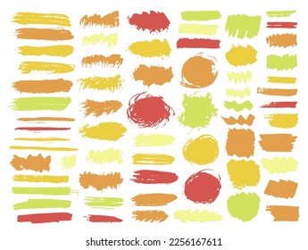 Oil dry daub mega collection. Hand drawn inkblot streak aged elements. Splatter paintbrush sale sticker backdrop pack. Daub gouache splashes drawing.