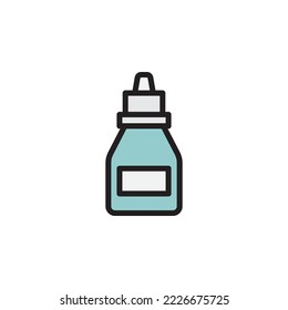 oil for electronic cigarette outline icon. Elements of smoking activities illustration icon. Signs and symbols can be used for web, logo, mobile app, UI, UX