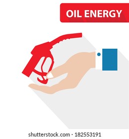 Oil energy concept,vector