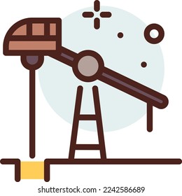 ilustración de exploración de petróleo con estilo plano