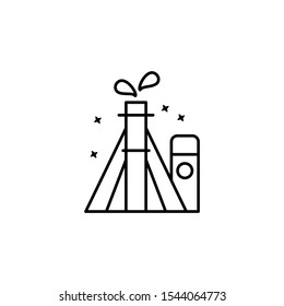Oil extraction petrol icon. Simple line, outline vector of oil industry icons for ui and ux, website or mobile application