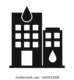 
Oil factory  Glyph Style vector icon which can easily modify or edit
