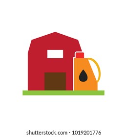 Oil Farm Logo Icon Design
