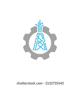 Oil Field Digital   Technology Company Logo On White Background.