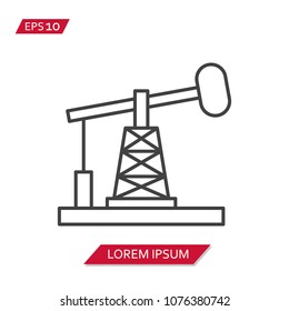 Oil Field Vector Icon