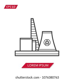 Oil field vector icon