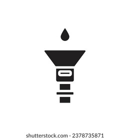 Oil Filter Filled Icon Vector Illustration
