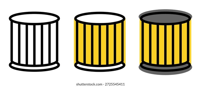 Conjunto de iconos de filtro de aceite. Iconos del vector aislados en el fondo blanco.