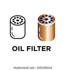 Oil filter icon vector design template