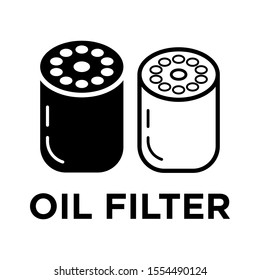 Oil filter icon vector in flat style design