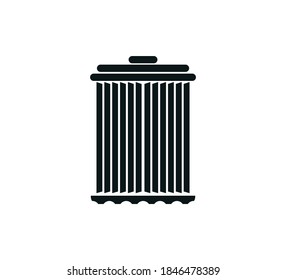 Oil filter icon vector logo design template